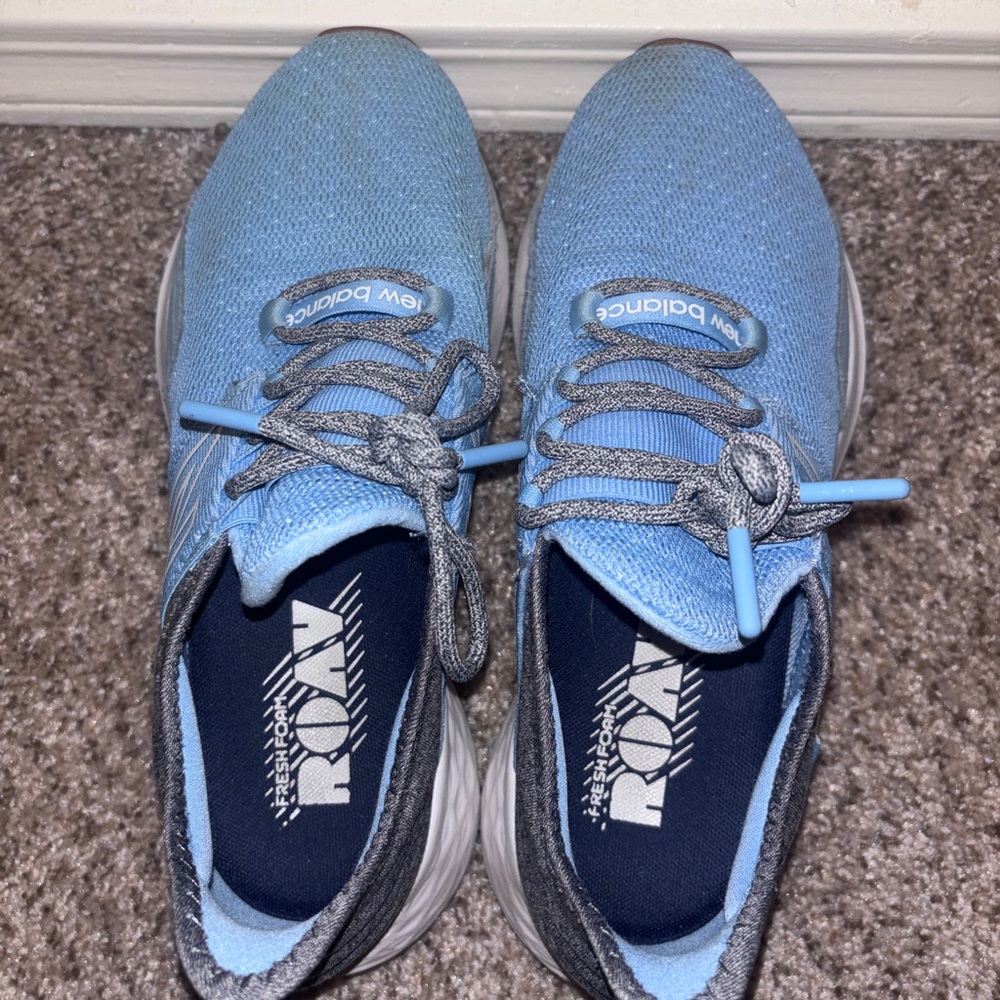 New Balance Blue and Gray ROAV Fresh Foam Sneakers - Picture 4 of 5